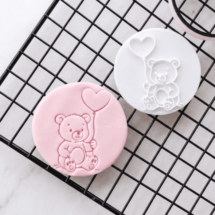bear_ballon_stamp (1) Teddy Bear & Balloon Cookie Stamp | Baby Shower Embosser