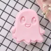 cute ghost cookie cutter embosser (1) Cute Smiling Ghost cookie cutter and embosser set for Halloween baking