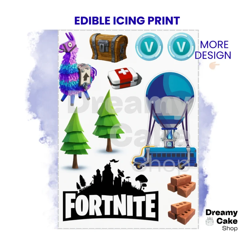 Fortnite Edible Cake Topper