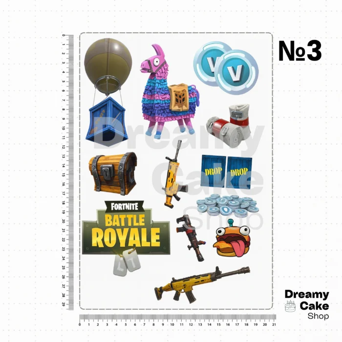 Fortnite Edible Cake Topper