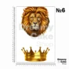 31 Royal Lion Crown Edible Cake Topper