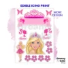 hero_barbie Barbie A4 Edible Cake Topper
