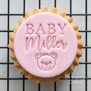 Personalised Baby Name Bear Cookie Stamp