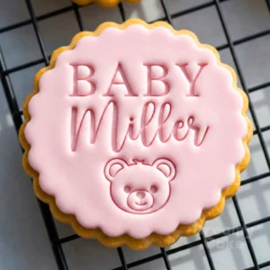 Personalised Baby Name Bear Cookie Stamp