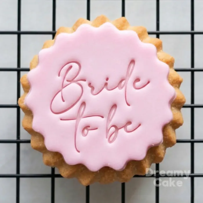 Bride to Be Cookie Stamp | Elegant Hen Do Fondant Embosser