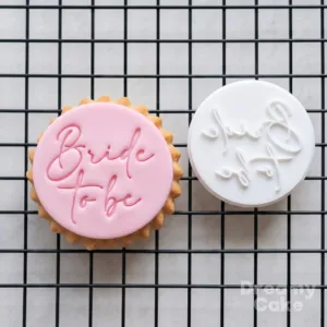Bride to Be Cookie Stamp | Elegant Hen Do Fondant Embosser