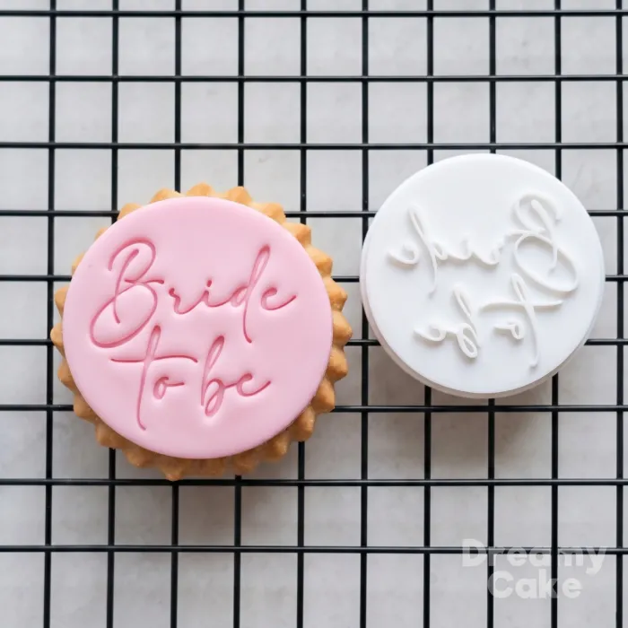 Bride to Be Cookie Stamp | Elegant Hen Do Fondant Embosser