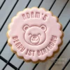 Beary 1st Birthday Cookie Stamp