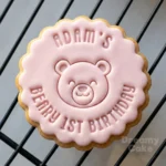 Beary 1st Birthday Cookie Stamp