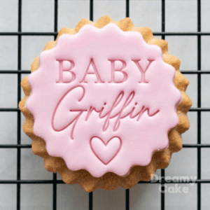 Personalised Baby Name Cookie Stamp | Classic Script