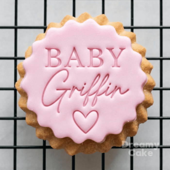 Personalised Baby Name Cookie Stamp | Classic Script