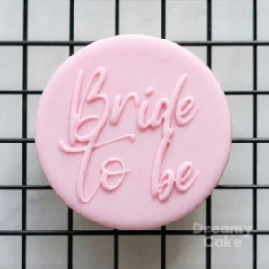 Bride to Be Cookie Stamp | Modern Hen Do Fondant Embosser