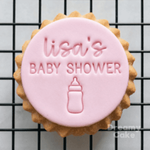 Personalised Baby Shower Name Cookie Stamp | Bottle Design