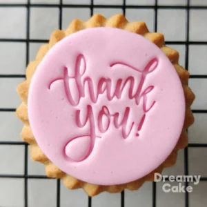 Thank You Heart Cookie Stamp | Fondant Embosser