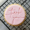 Текст абзаца (70) thank you heart cookie stamp and cutter on fondant for M&S style biscuits