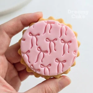 Mini Bows Pattern Cookie Stamp | Fondant Texture Embosser