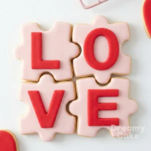 LOVE Puzzle Cookie Stamp & Cutter Set