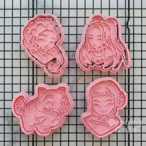 KPop Demon Hunters-Inspired Cookie Cutter Stamp Set of 4