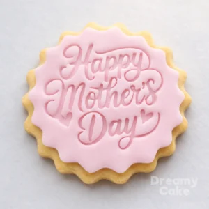 Happy Mother’s Day Cookie Stamp | Flowing Script Design