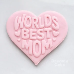 World's Best Mom Heart Cookie Cutter & Embosser Set