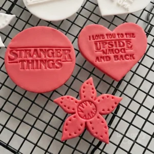Stranger Things-Inspired Cookie Cutter Stamp Set of 3