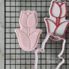 Tulip flower cookie cutter for dough and fondant