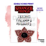 Stranger Things Birthday Cake Topper Edible