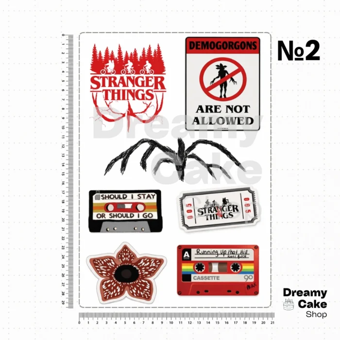 Stranger Things Birthday Cake Topper Edible