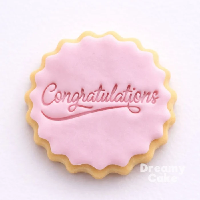 "Congratulations" Cookie Stamp