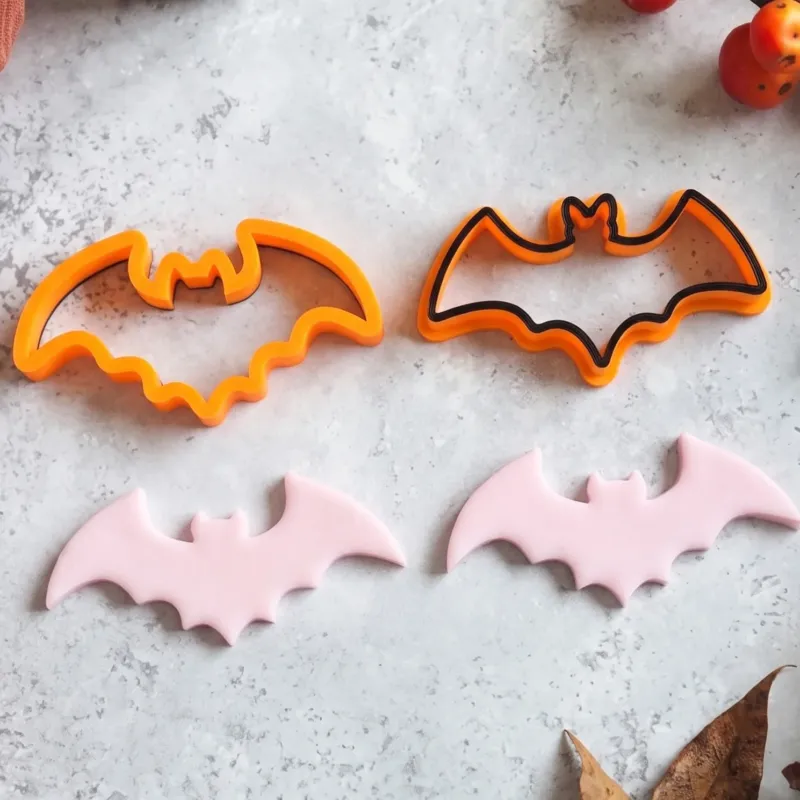 Bat Cookie Cutter Set of 2 | Halloween Fondant & Biscuit Cutters