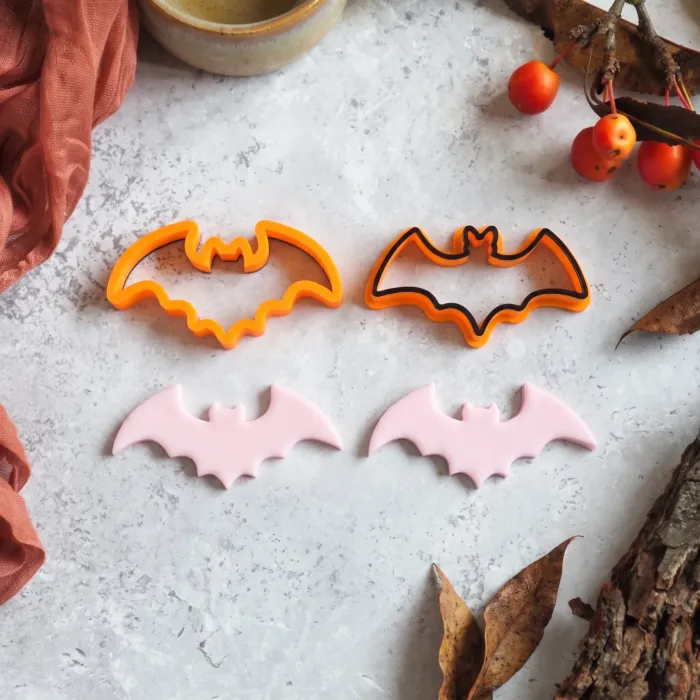 halloween-bat-cookie-cutter-set (3) Bat Cookie Cutter Set of 2 | Halloween Fondant & Biscuit Cutters