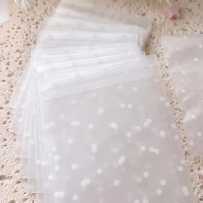 polka-dot-ms-cookie-bags-80x100mm (3) Polka Dot Cookie Bags | Self-Seal M&S Biscuit Favour Bags 80 × 100 mm